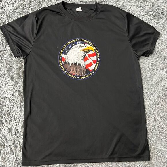 USA Home of the Brave Short Sleeve Shirt Size Large - Picture 1 of 7